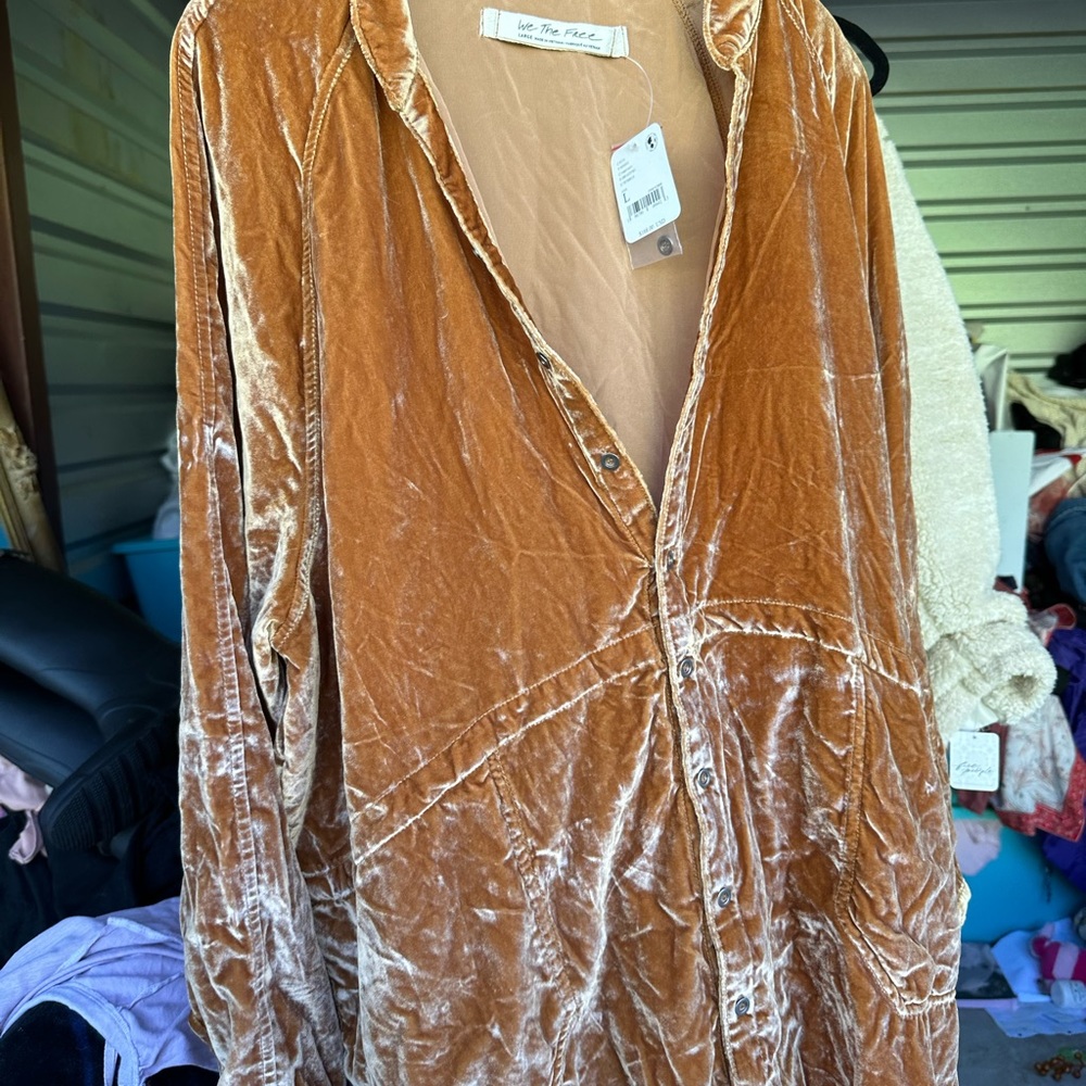 Free People velvet top